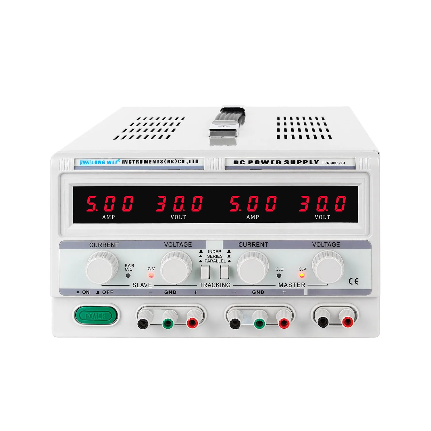 

TPR-3005-2D 30V 5A DC Regulated Power Supply Adjustable Switch DC Benchtop Function Power Supply LED Display