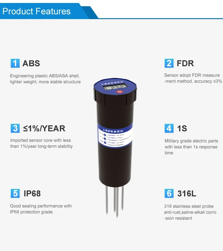 Description Picture 5 of itemSenTec capacitive soil moisture soil water humidity sensor soil npk tester