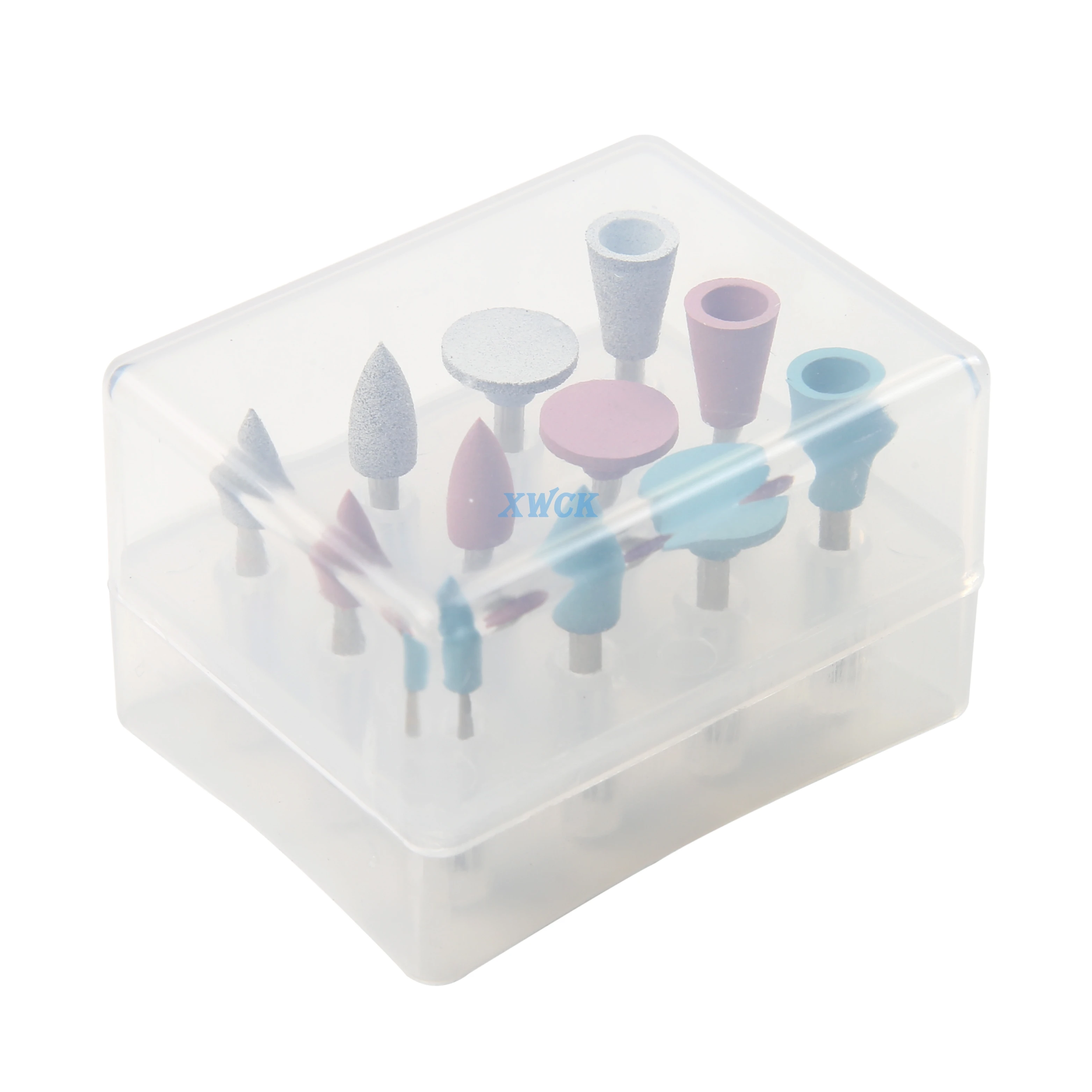 12Pcs/Set Mix Dental Silicone Rubber Grinding Heads Teeth Polisher Low-speed Machine Composite Flnish and Polish For Dentist