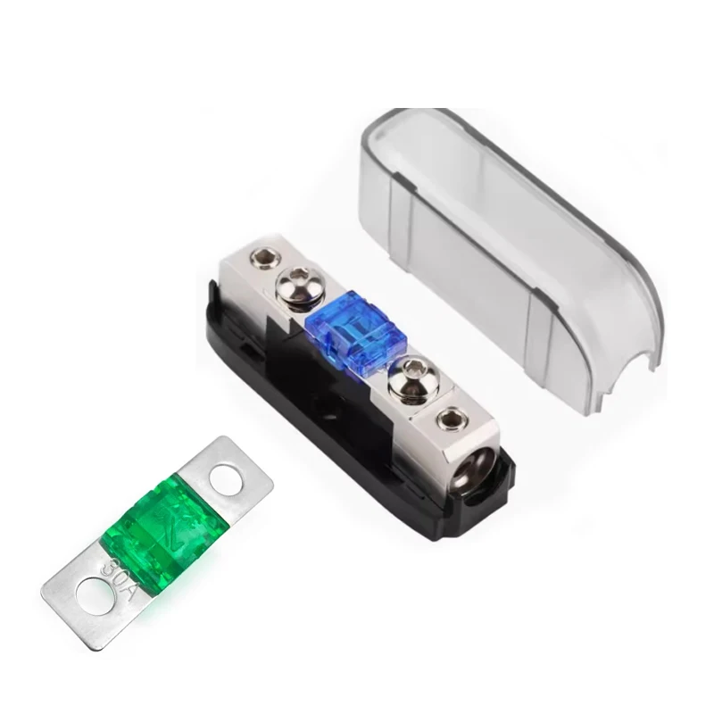 Description Picture 4 of item【1Set】 Car Audio Auto Mini ANL AFS Car Fuse Holder Block with Fuse 20A 30A 40A 50A 60 80 100 150 200 MINI ANL 32V Good Quality