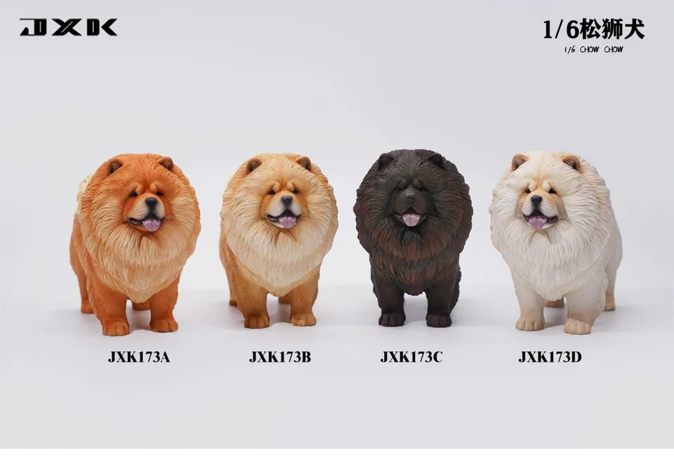 JXK JXK173 1/6 Chow Chow Mini Chubby Dog Series Cure Cute Pet