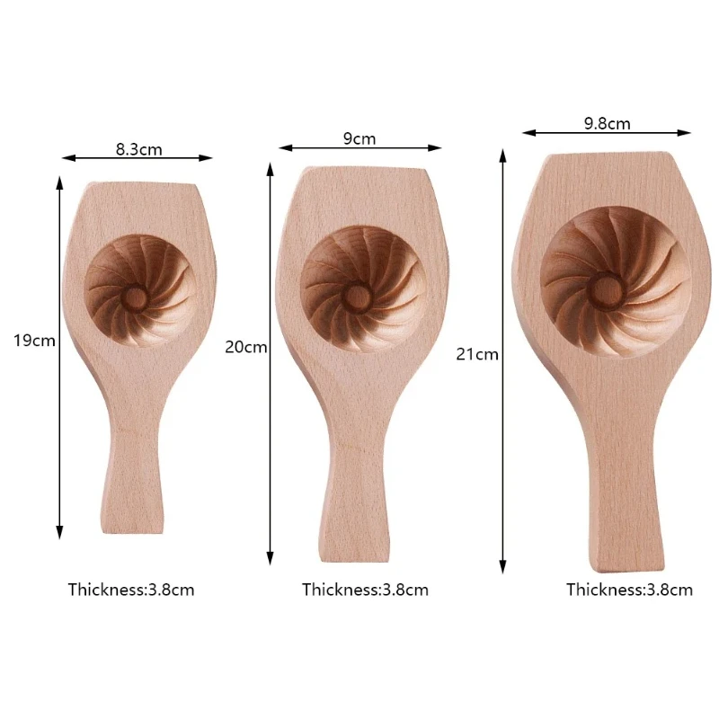 New solid wood hand made stuffed bun pattern Mantou mold is suitable for novices to make hand made steamed bun pasta