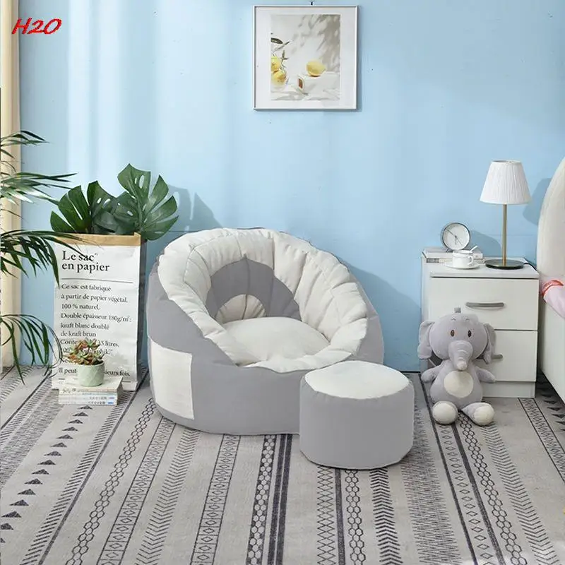 Lazy Sofa Bean Bag Tatami Small Apartment Chair Single Bedroom Room Girl Leisure Lazy Chair Medium Pedals With Change Bag Pillow
