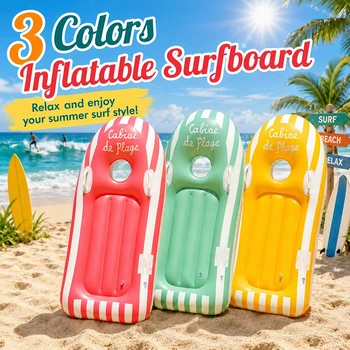 Tavola da surf gonfiabile con maniglia, ideale per scivoli d'acqua, piscine e spiagge - 1 pezzo