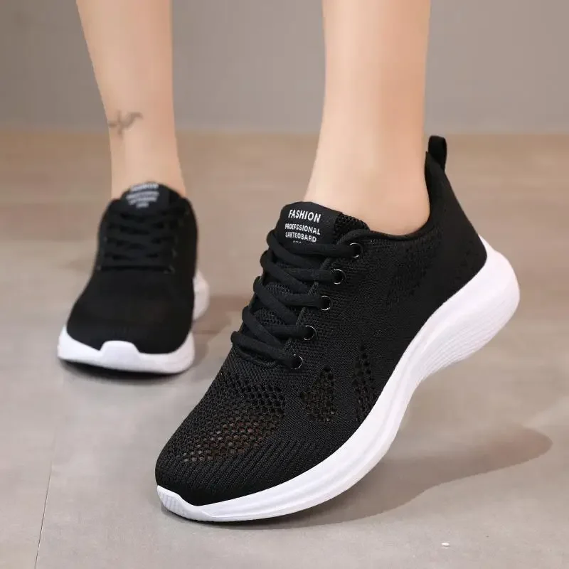 

Женские летние кроссовки, Женская амортизирующая сетчатая обувь, легкая обувь для бега, новая теннисная дышащая обувь