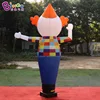 EXQUISITE 2.7mH(9ft)  Inflatable Funny Clown Waving Hand Air Dancer Model Toys For Advertising/Decoration 3
