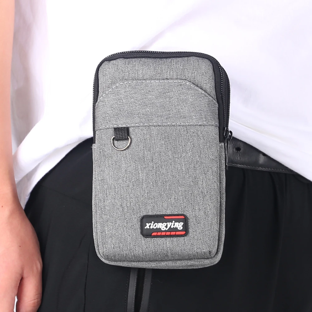 Men Canvas Messenger Bag Vintage Style Casual Shopper Bag Single Shoulder Strap Rectangle Zipper Closure Large Capacity