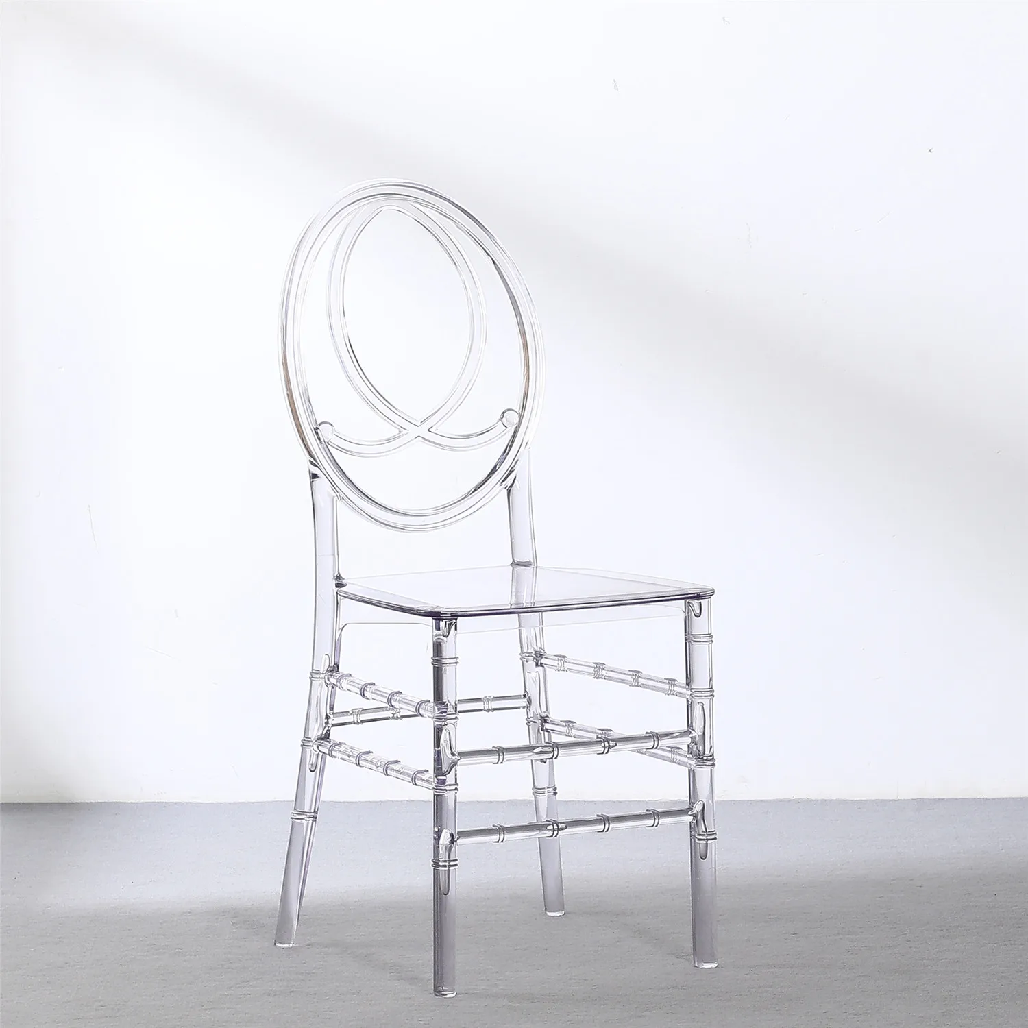 factory rental clear plastic resin transparent event Tiffany Phoenix wedding chairs