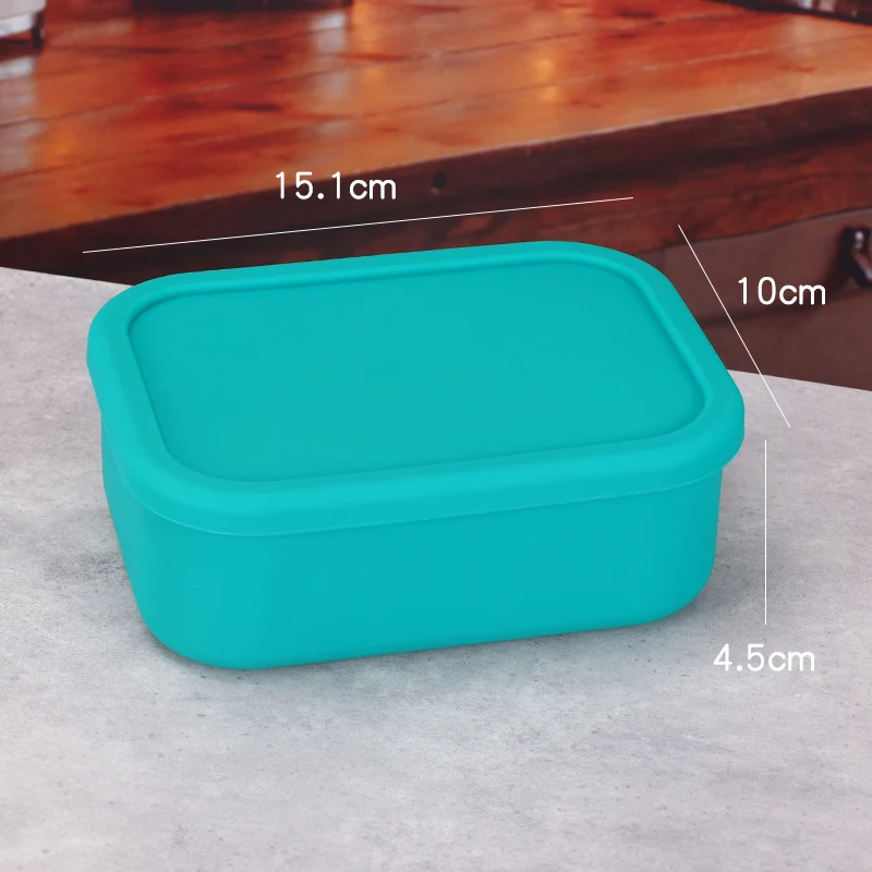 Silicone Bento Box 3 Compartments Adult Lunch Box Bento Containers