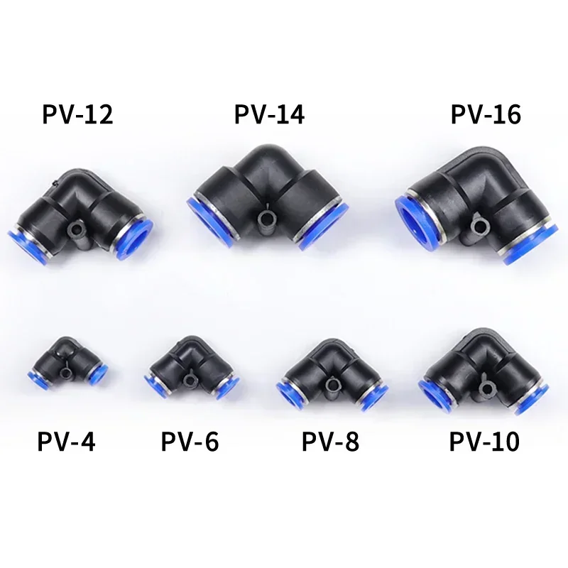 5/10 Stück PY/PU/PV/PE Serie Pneumatische Anschlüsse OD 4 6 8 10 12 16mm Rohrverbinder Luft-Wasser-Schlauch Schnellkupplung – Detail 6