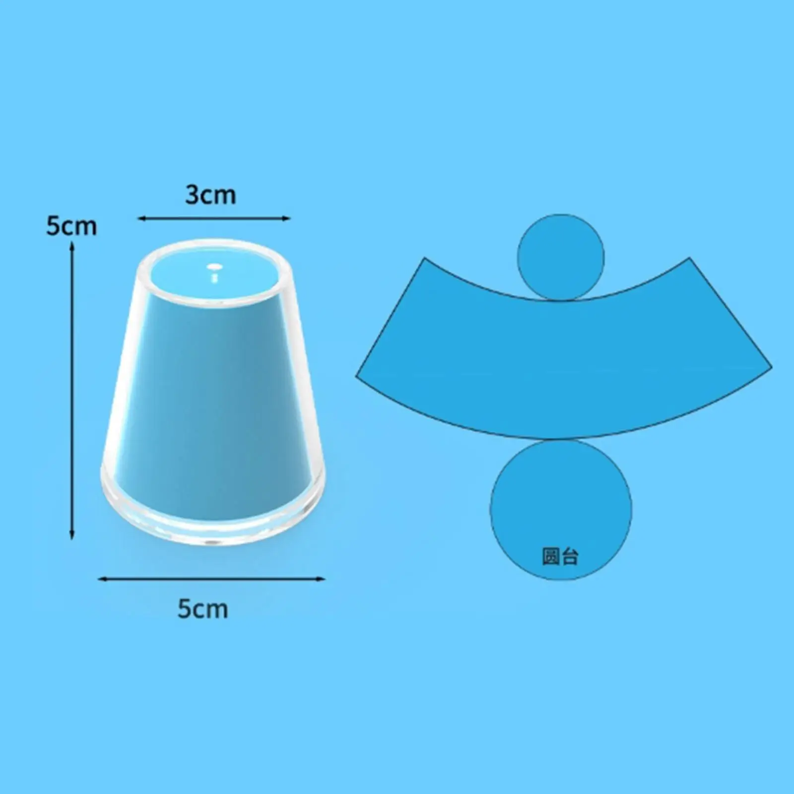 16Pcs Folding Geometric Shapes Manipulatives Toy Educational Toy Cone Sphere 3D Shape Blocks for Home Kindergarten Elementary