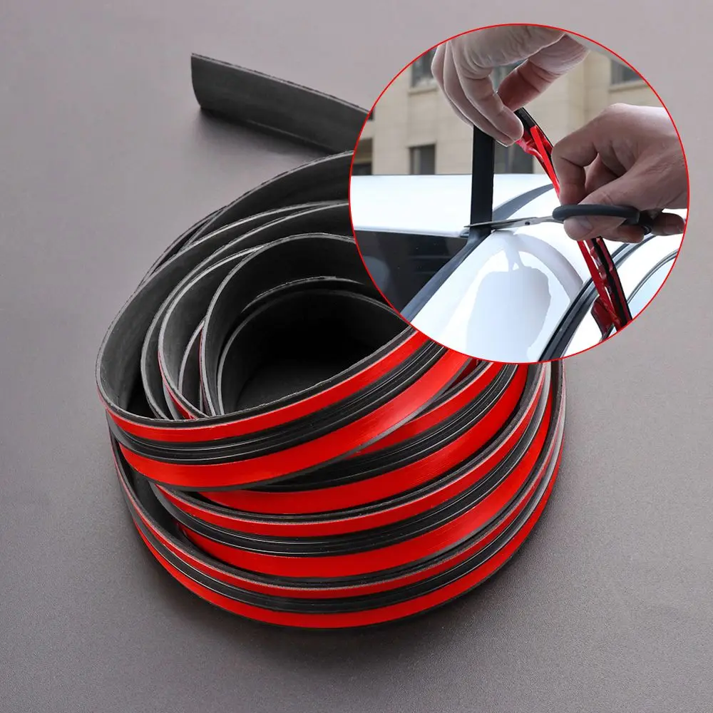 Anti-Scratch Rubber Front Rear Windshield Car Trim Edge Protector Seal Strip Weatherstrip