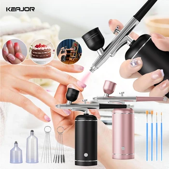 Mini Airbrush Nails Art with Compressor Cordless Airbrush Nail Art
