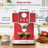 Retro Espresso Machine with Milk Frother, 15 Bar Pump Professional Cappuccino and Latte Machine, 1.5L Removable Water Tank 4