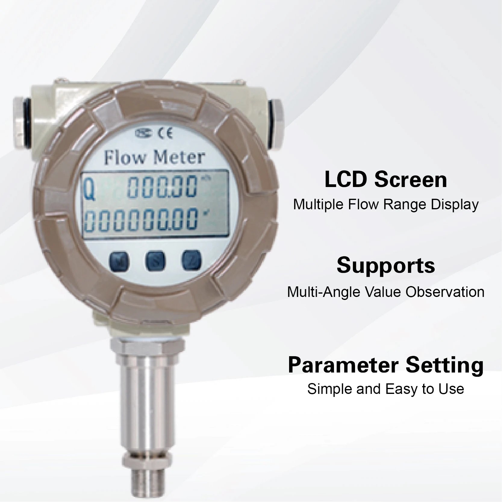 LWGY Turbine Flow Meter Digital Liquid Flowmeter 4-20mA Output Stainless Steel Sanitary Tri-clamp Water Diesel Fuel Sensor flow meter water flow meter turbine flow meter digital turbine flow meter