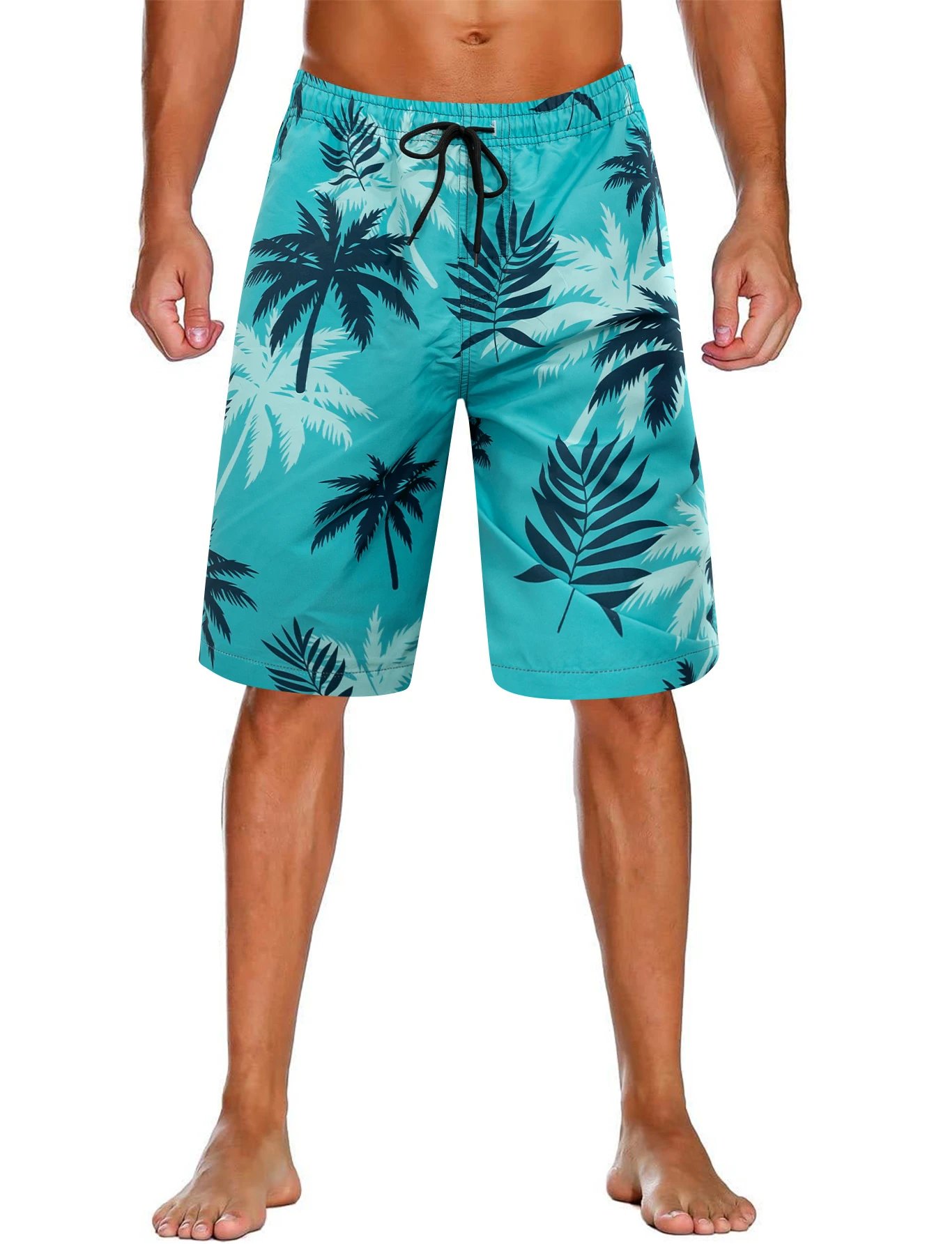 Men's Lightweight Swim Trunks Outdoor Casual Drawstring Beach Shorts Spring&Summer Quick Dry Mens Bathing Suits with Mesh Lining