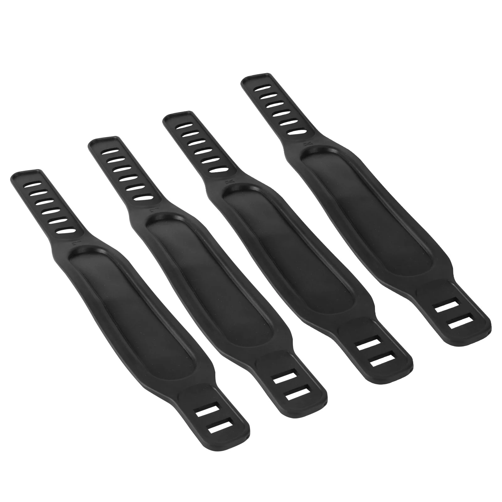 

4pcs Bike Pedal Straps Pedal Toe Clips Straps Adjustable Pedal Straps for Universal Exercise Bike Gym Cycle Pedals Accessories