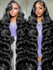 30 38Inch Brazilian Body Wave 13x4 HD Transparent Lace Front Wig 13x6 Human Hair Lace Frontal Wigs 5x5 Glueless Closure Wig 250%