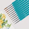 11Pcs Premium Miniature Fine Detail Paint Brushes Set Mini Tiny Paint Brush Thin Tip Paint Brushes For Oil Watercolor Acrylic 6