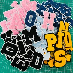 7cm Iron on Letter Patch Felt Towel Chenill Embroidery Patches DIY Jeans jacket sweatshirt Clothings Accessories