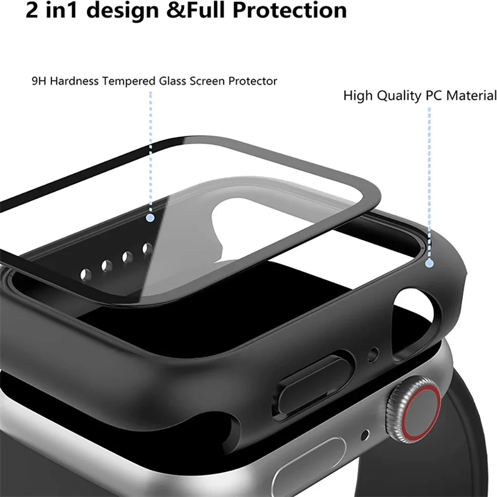 Premium Glass Cover for Apple Watch - Screen Protector for Various Sizes