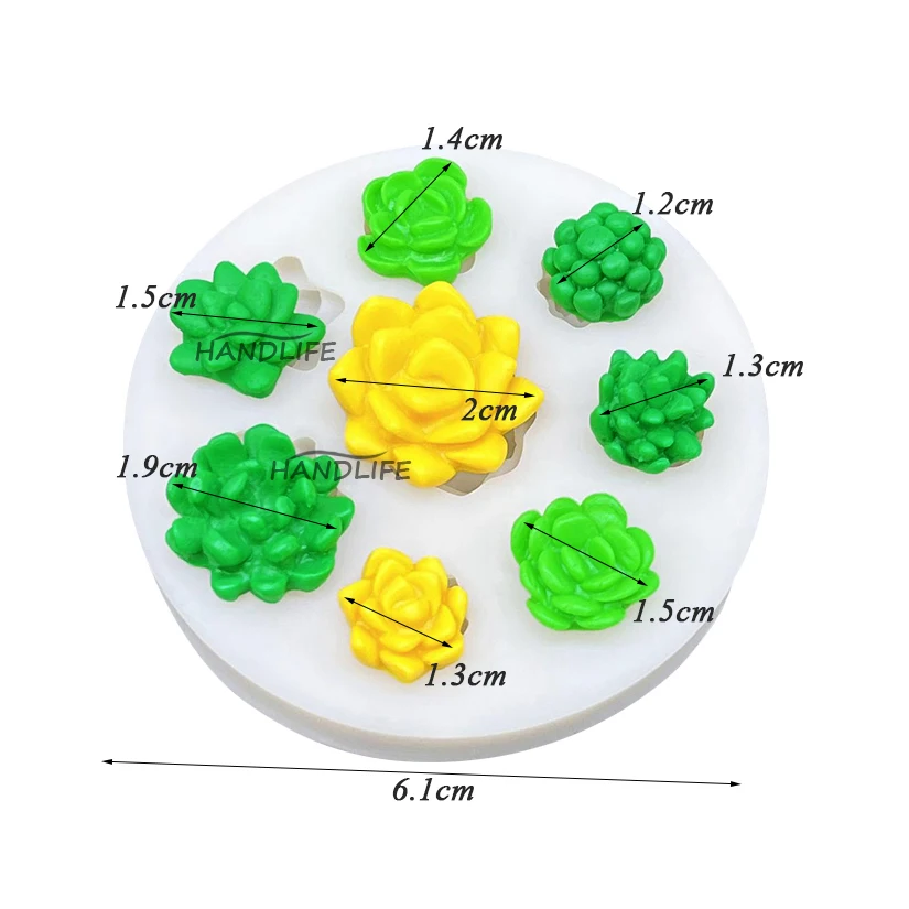ige Pflanzen Alpaka Silikon Sugarcraft Kalıp Reçine Araçları Cupcake Pişirme Kalıp Fondant Kek Dekorasyon Araçları – Detail 5