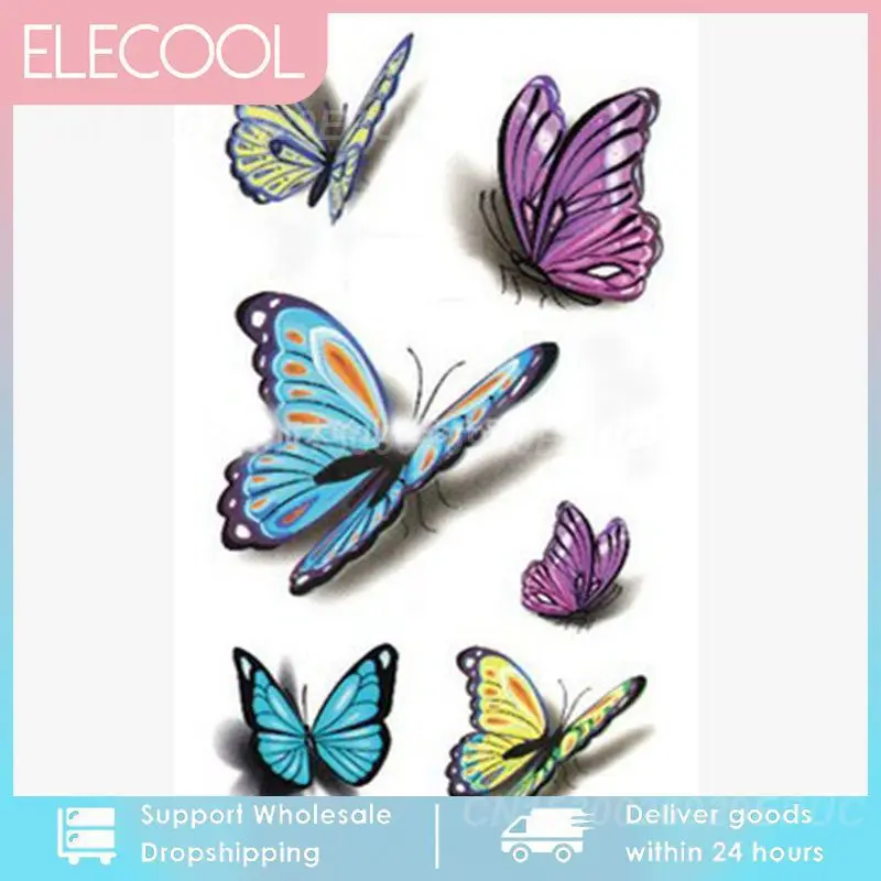 

Women's 3D Temporary Tattoo Sticker Waterproof Body Decals Fake tatoo Art Taty Butterfly pattern Tattoo Sticker