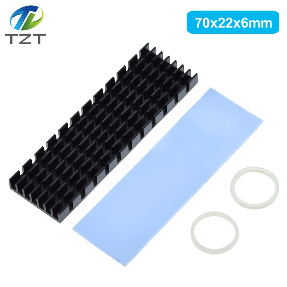 DIYTZT 1/3PCS Kühlkörper Wärmeableitung Kühler M.2 Kühlung Kühlkörper Wärme Thermal Pads für M.2 NGFF 2280 PCI-E NVME SSD – Detail 7