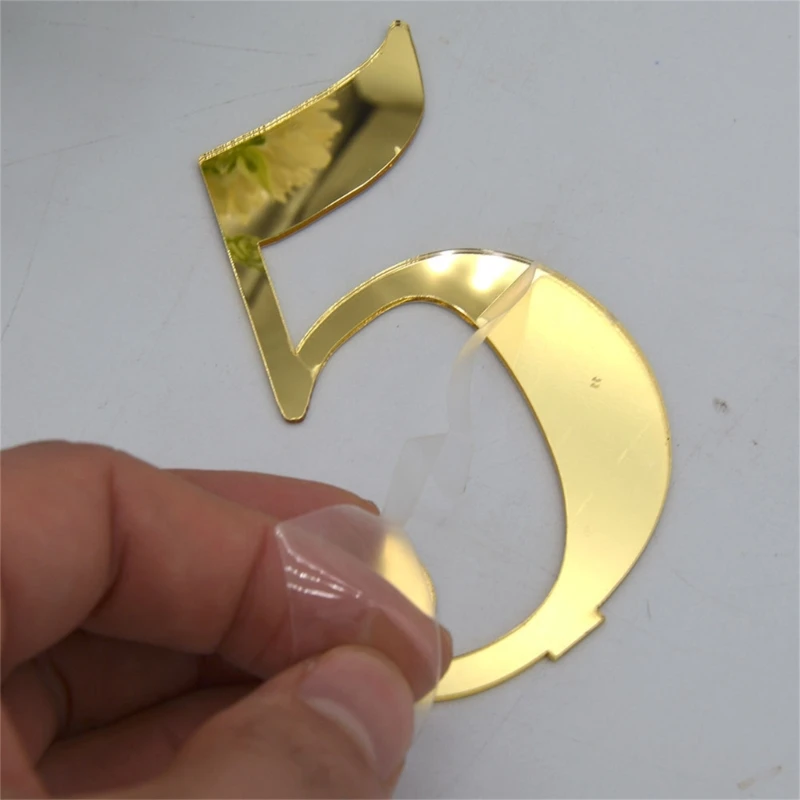 10pcs Wedding Table Numbers Decoration for Wedding Centerpieces Gold Mirror Acrylic Signs Reception Number Freestanding 87HA