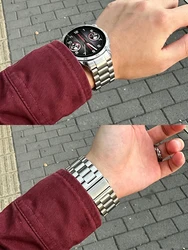 Exclusive Metal No Gap Stainless Steel Watch Strap Bracelet - Huawei GT5 46mm (Silver)