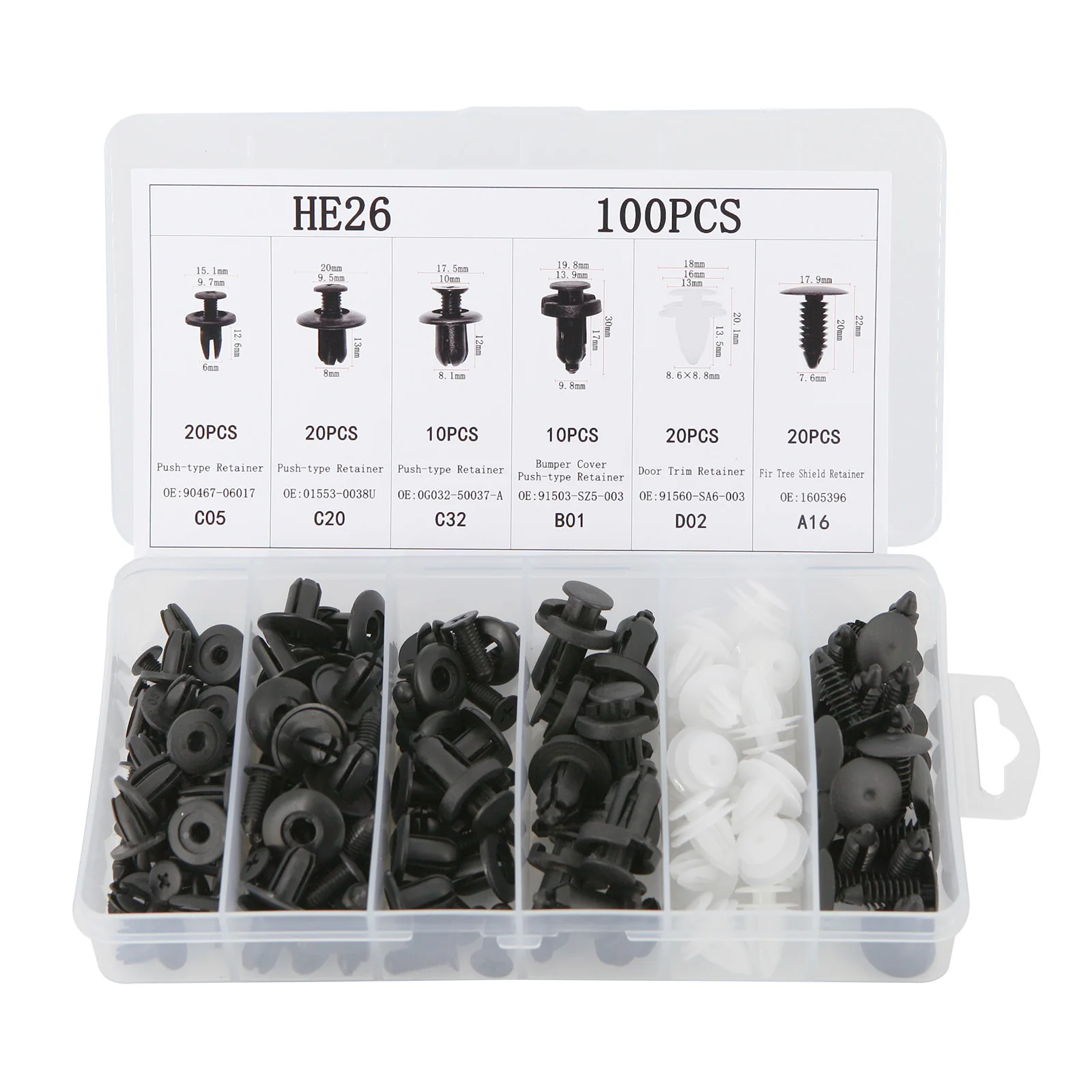 100pcs