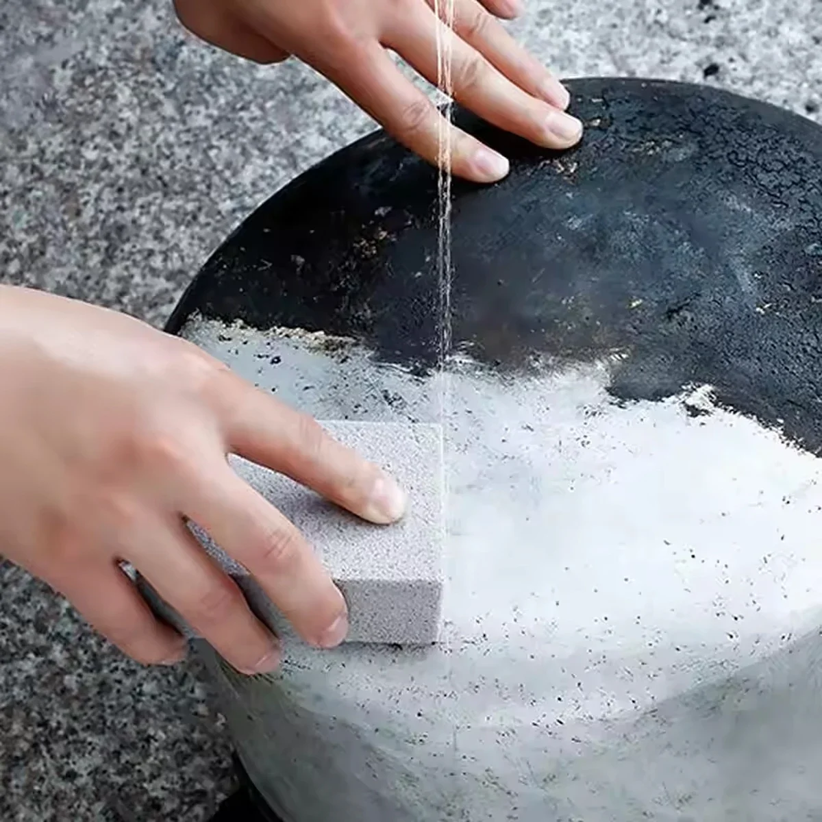 Brick Block Handheld BBQ Cleaning Stone Grill Barbecue Racks Cleaning Brush