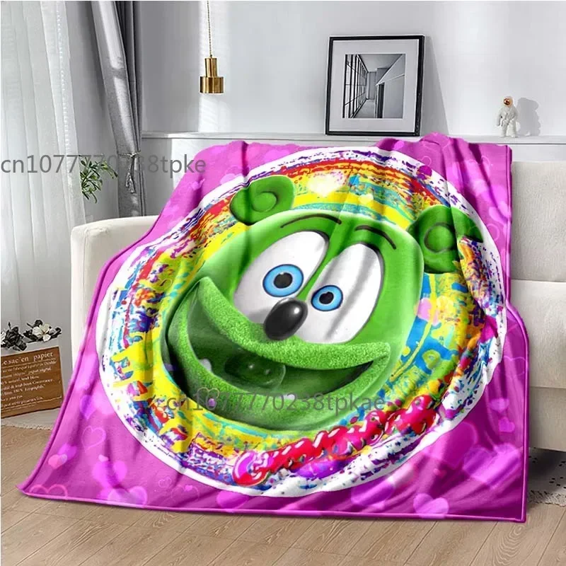 Gummibär Gummibar The Gummy Bear Poster Printed Blanket Fashion Throw Carpet for Sofa Bed Office Car Brithday Gift Decke 3