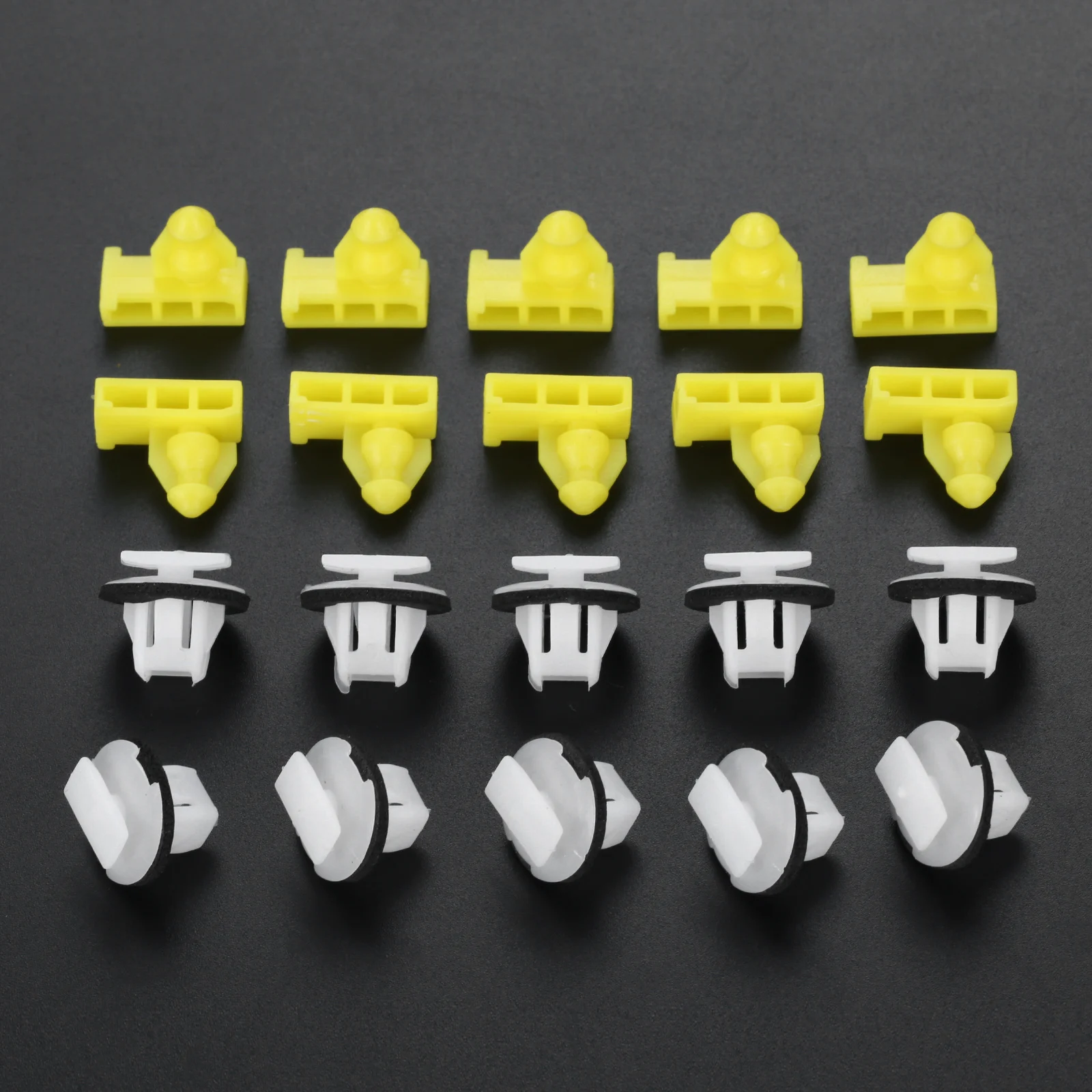 

20PCS Auto Bumper Clips Wheel Arch Trim Clips Set Fit For Nissan Juke 76882-EW00B 76847-JG00A Front&Rear Full Side Wing Surround