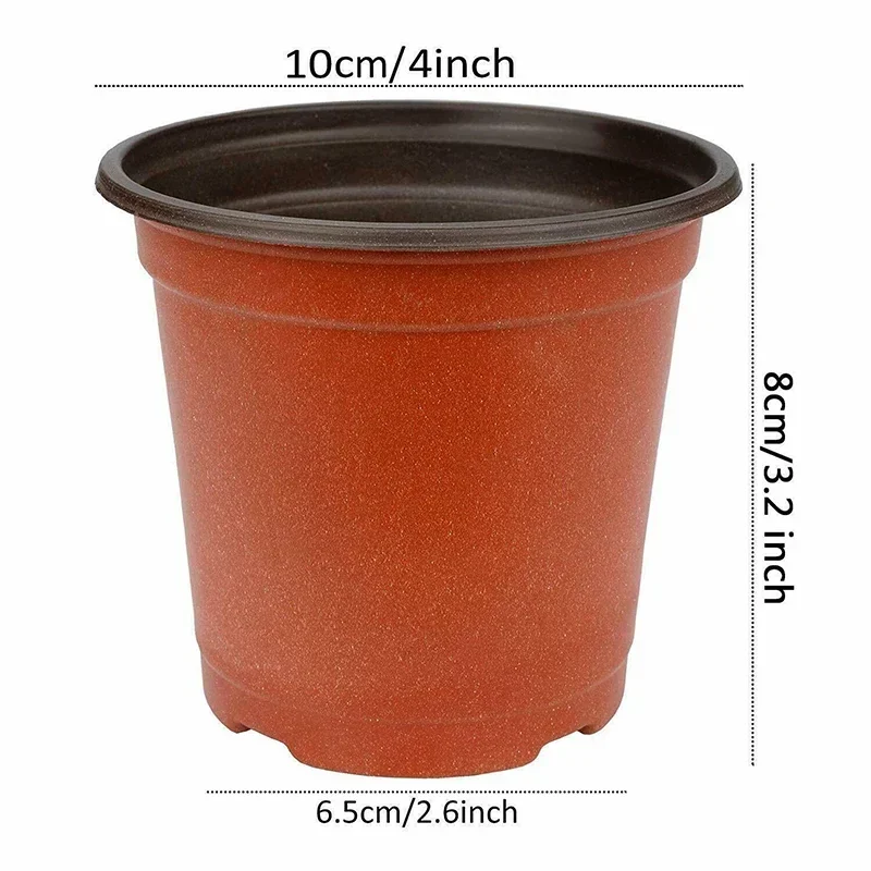 Flower pot 75Pcs Flexible plant nursery pots Seed starting pots Plastic flower plant container for succulents seedlings cuttings transplant