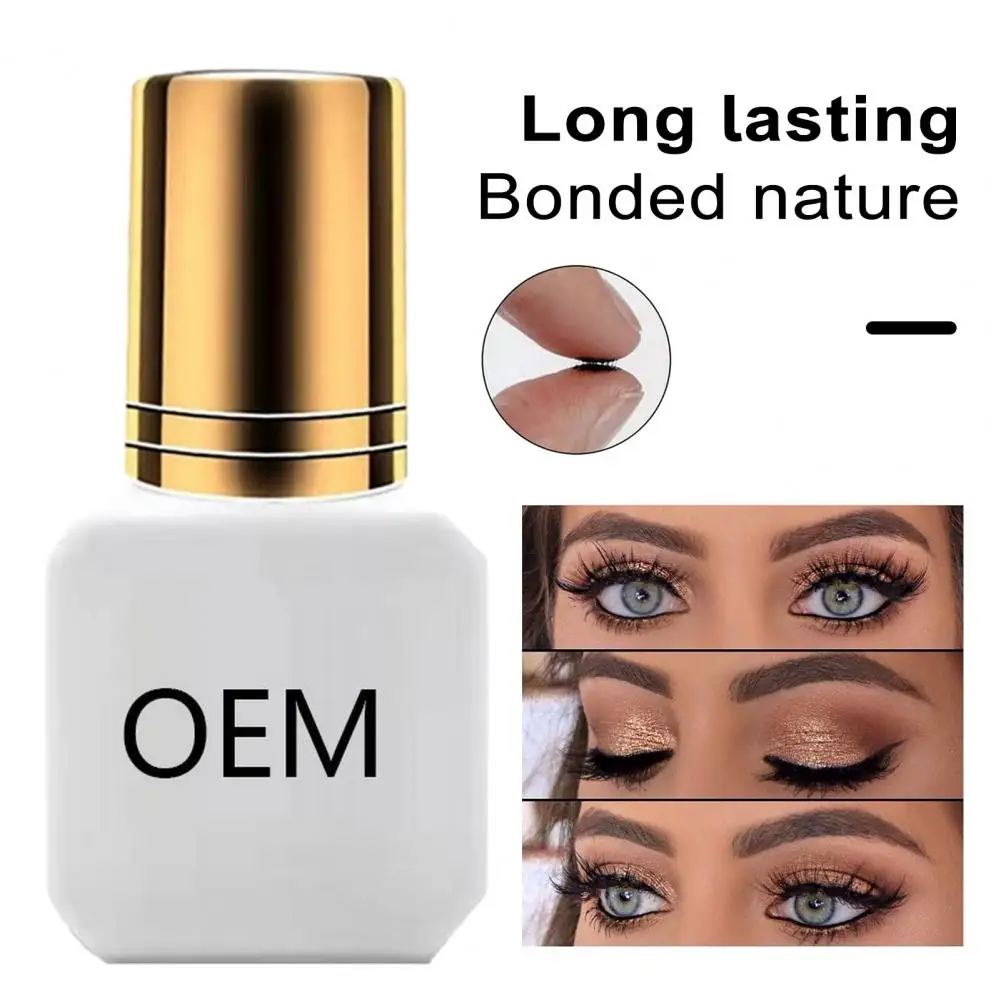 

Strong Hold Eyelash Glue Professional Fast-drying Eyelash Extension Glue for Long-lasting Hypoallergenic Lashes 5ml Size