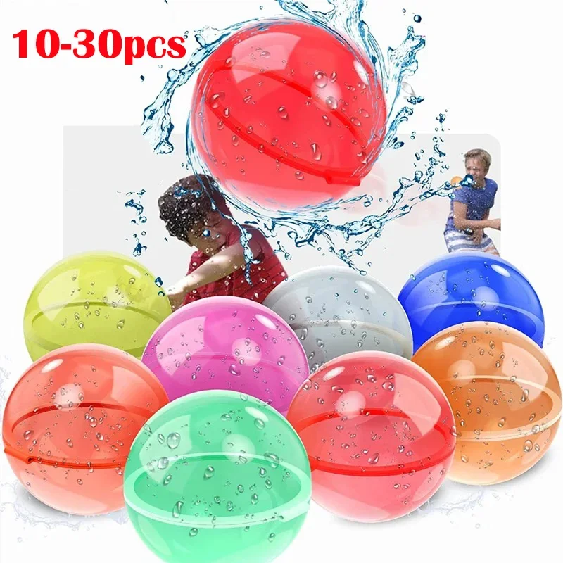 Reusable Water Balloons Water Ball For Kids Outdoor Activities Pool Beach Bath Toys Bomb Summer Games 10-30Pcs water toys,water balloons