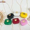 Lovely Patent Leather Chain Bag Crossbody Bags Cute Little Girls Mini Shoulder Bag ForFashion Coin Purse Small Kids Backpack 1