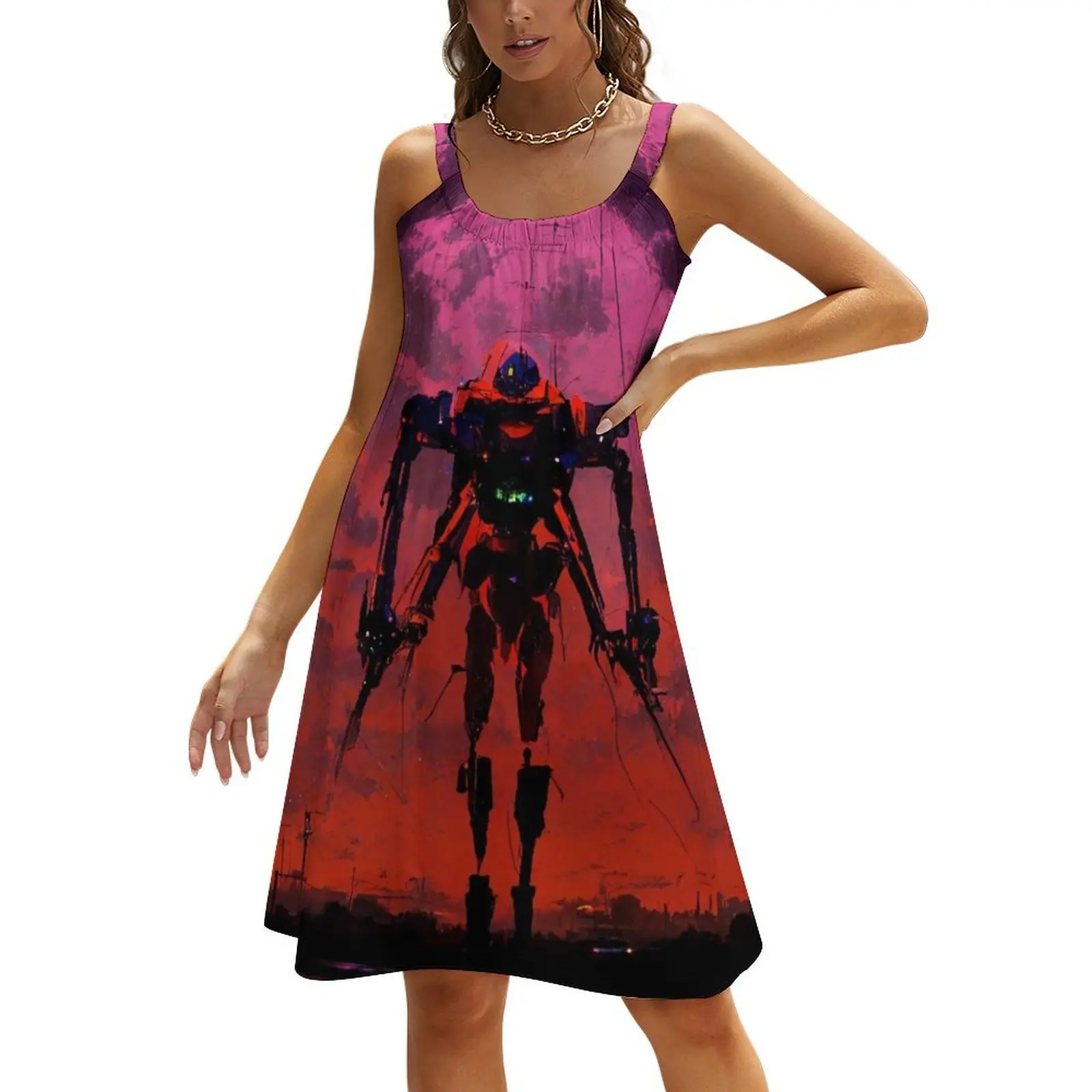 

Biomechanical Giant Humanoid Beach Sling Skirt womens clothing elegant guest wedding dress