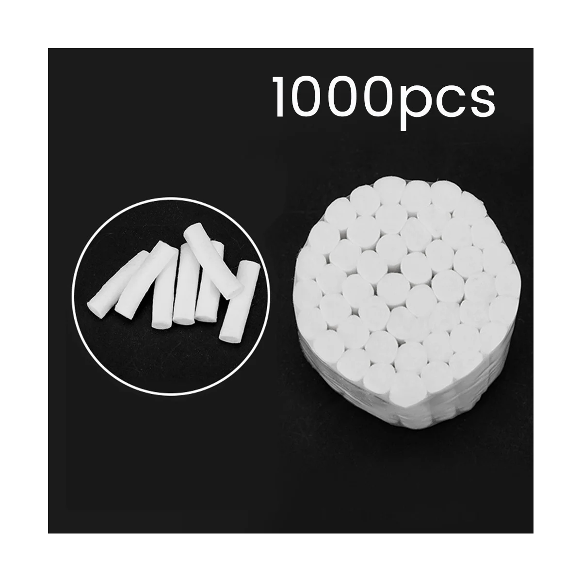 Dental Gauze Rolls,1000 Pack Cotton Rolls, Super Absorbent Nosebleed Plugs, 10X38Cm Rolled Cotton for Mouth 6
