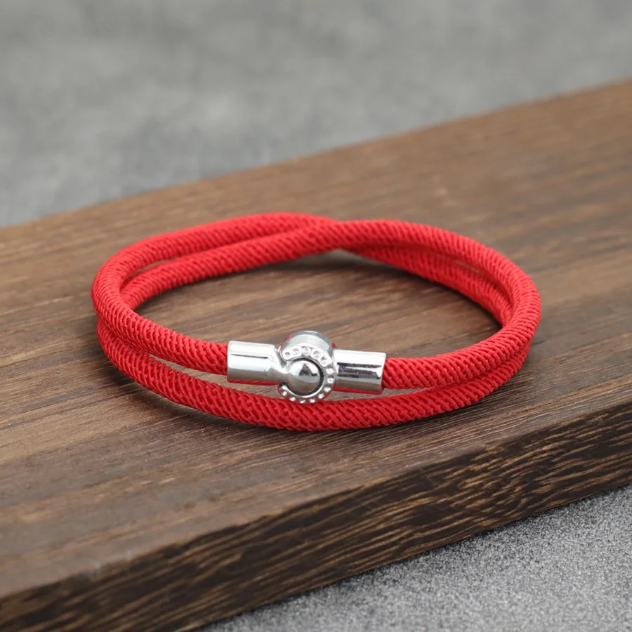 Men Minimalist Rope Leather Bracelet Accessory