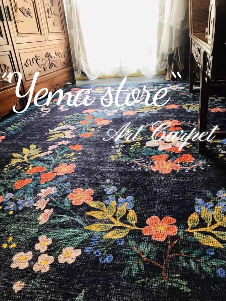 アンソロポロジー新品Tufted Jardin Rug 花柄ラグ 61×91cm