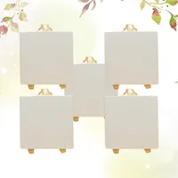 5Pcs Wooden Easel Set Mini Foldable Pine Wood Holders Party Wedding Table Cards Mobile Phone Stand Creative Household Decoration 1