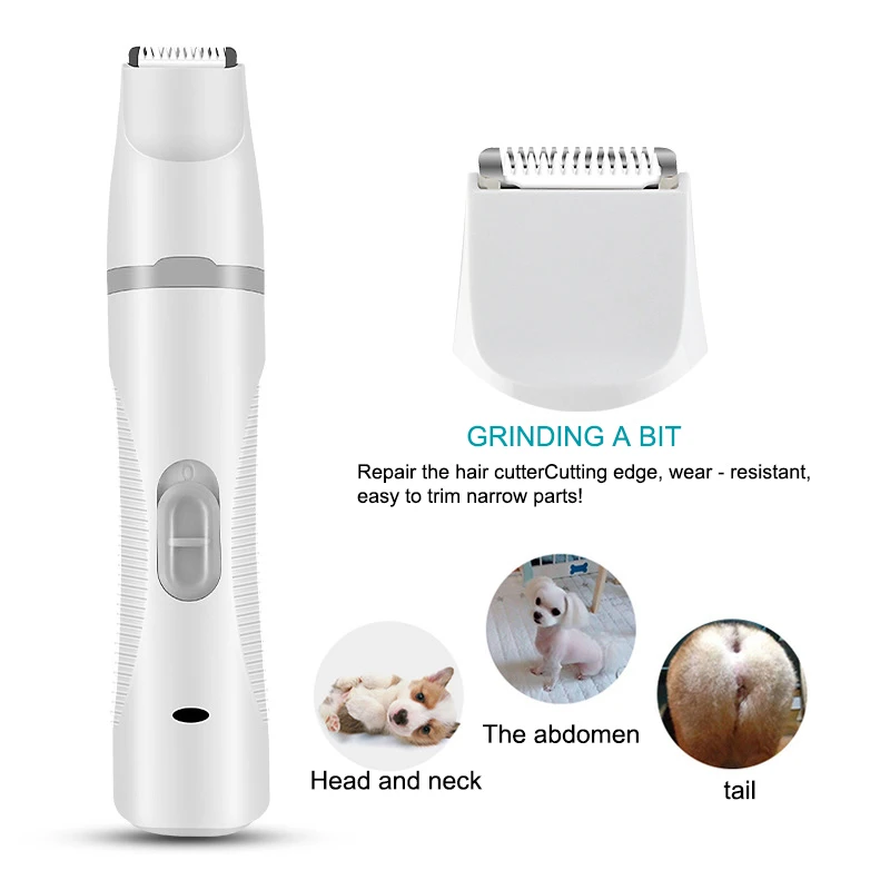 Clipper Pet 3 IN 1 Cordlress Pet Grooming Trimmer Dog Hair Trimmer Paw Nail Grinder Foot Toe Hair Cutting Machine Cutter Cat pet clipper dog hair trimmer pet hair trimmer dog clipper pet nail grinder