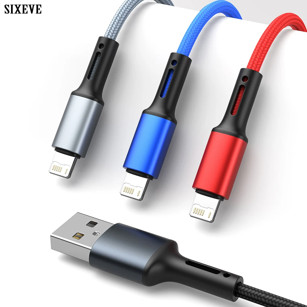 Câble USB 2m Pour IPhone - Charge Rapide Et Synchronisation Données - Compatible IPhone 14 13 12 11 XR X 8 7 6 Et IPad