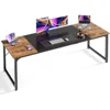 70 in Computer Desk with Storage, Work Desk for Home Office, Long Simple Desk, Large Legroom, Metal Frame, Writing Desk 6