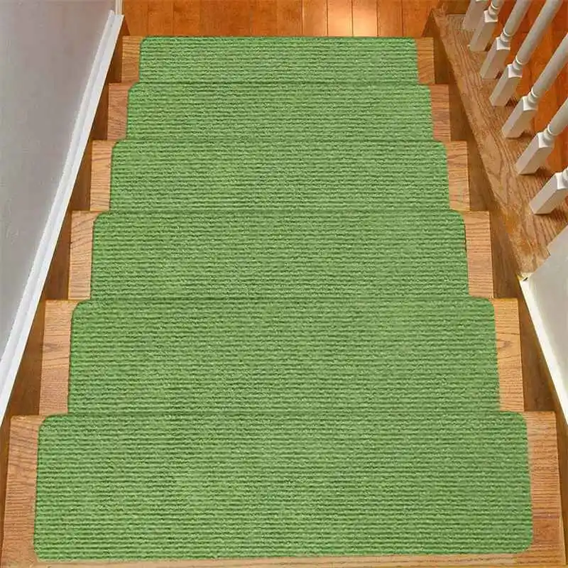 

Glue-Free Stair Step Mats Self-Adhesive Carpet Mat Home Hotel Decoration Striped Stair Mat Floor Cushion Non-Slip Foot Mat