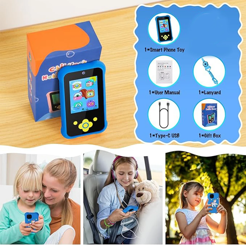 Digital smart leksakskamera för barn med musik och spel 3-8 år_voghion.com