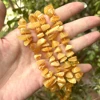 Natrural Genuine Amber Irregular Chip / Square / Round Beads Rought Size DIY Bracelet/Necklace For Jewelry Making 39cm 4