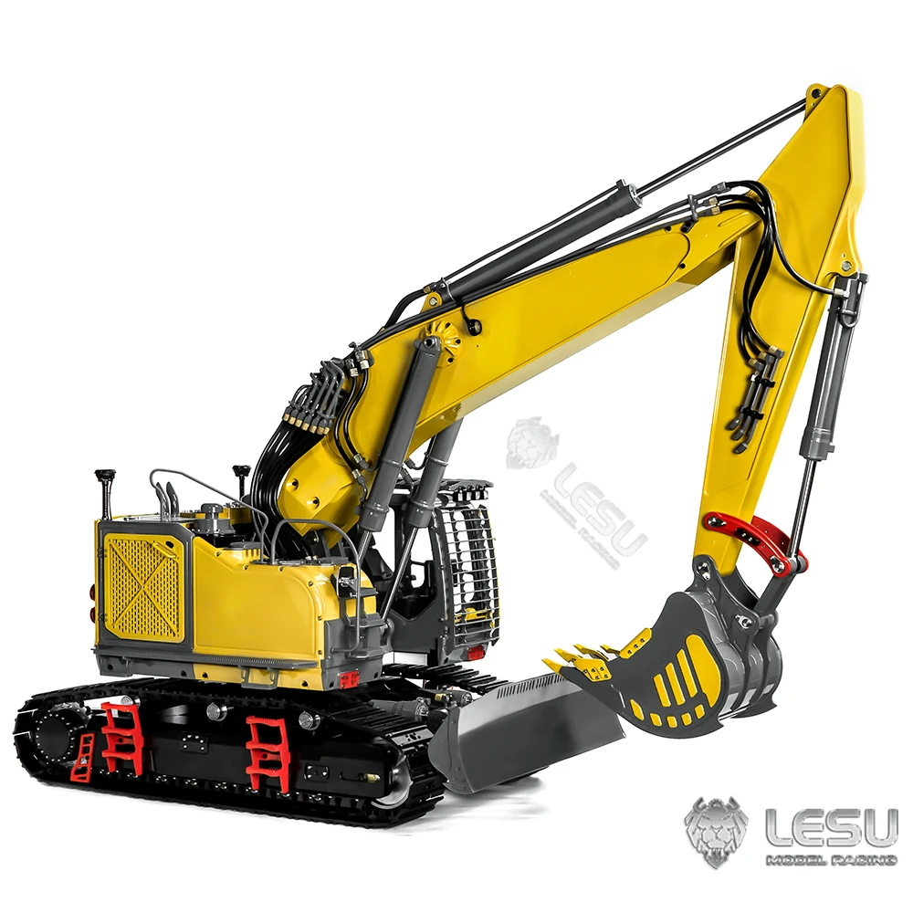LESU ET35 RC Excavator 1/14 Hydraulic Metal Digger Heavy Duty Machine Remote Control Construction Vehicle Light System TH22746 6